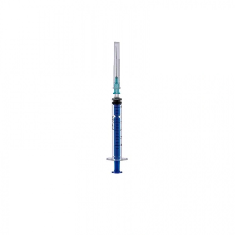 Шприц 3мл MedAim, 3х - компонентный, с иглой р-р 23G 0,63 х 32