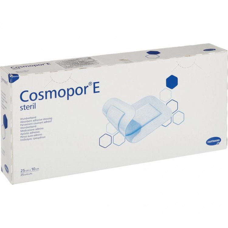 Пластырь-повязка Hartmann Cosmopor E стерильные 20x10 см (25 штук в упаковке)