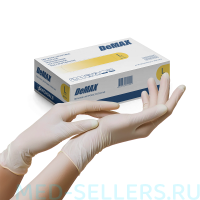 Латексные перчатки смотровые DeMAX