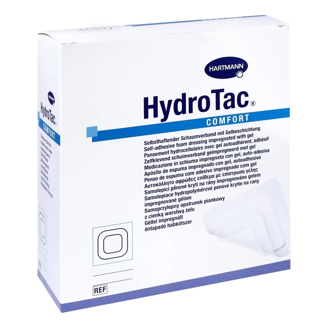 Повязка на рану суперабсорбирующая Гидротек Hydrotac comfort, гидрогелевая , 12,5 х 12,5 см.