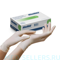 Перчатки латексные, MiniMAX, опудренные, S (50 пар)