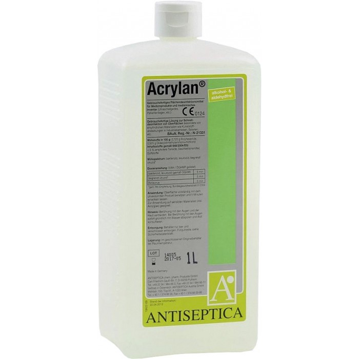 Акрилан (Acrylan) 1000 мл (готовый раствор для  поверхностей, белья, инвентаря, приборов)