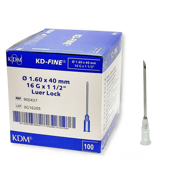 Игла инъекционная KD-Fine р-р G16 1,6 х 40 мм белый